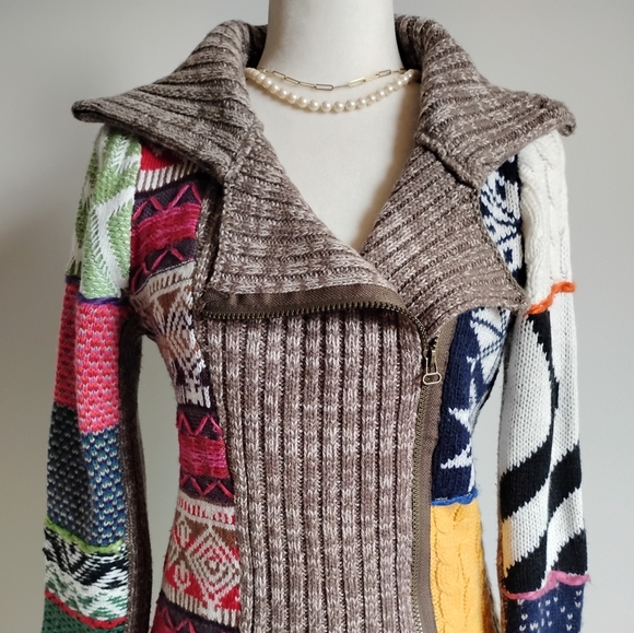 Desigual Sweaters - Desigual Moto Jacket Sweater